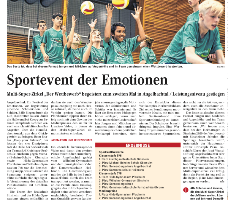 Sportprofil erreicht 3. Platz