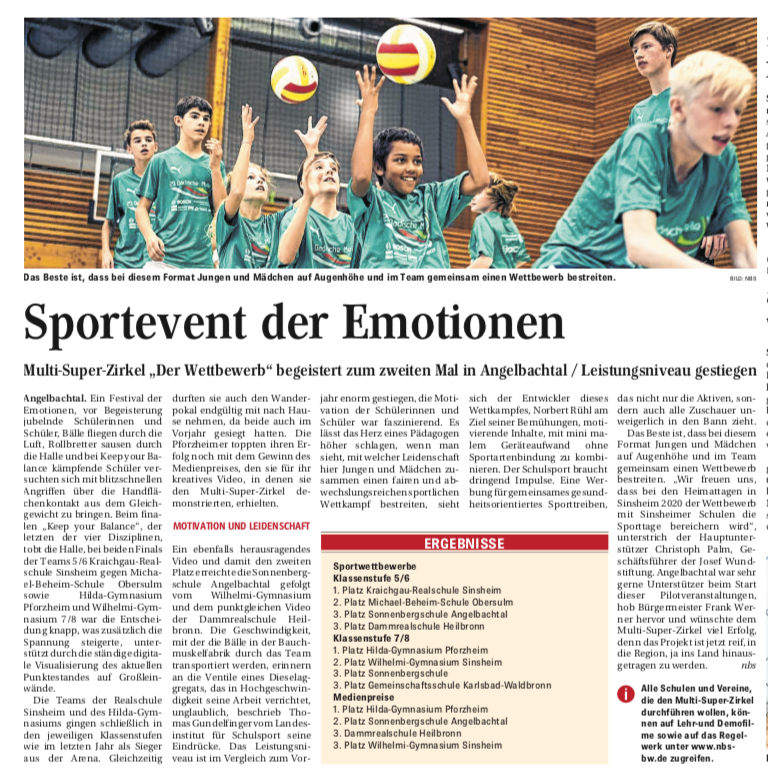 Sportprofil erreicht 3. Platz