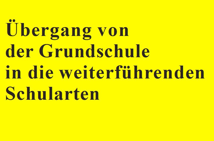 Übergang zu Klasse 5